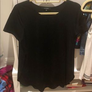 Black velvet top